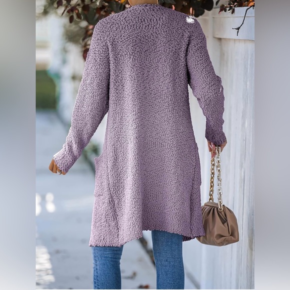 MEROKEETY Women's Long Sleeve Soft Chunky Knit Sweater - Picture 4 of 5